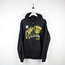 Load image into Gallery viewer, NFL REEBOK Pittsburgh STEELERS Hoodie Black | Medium

