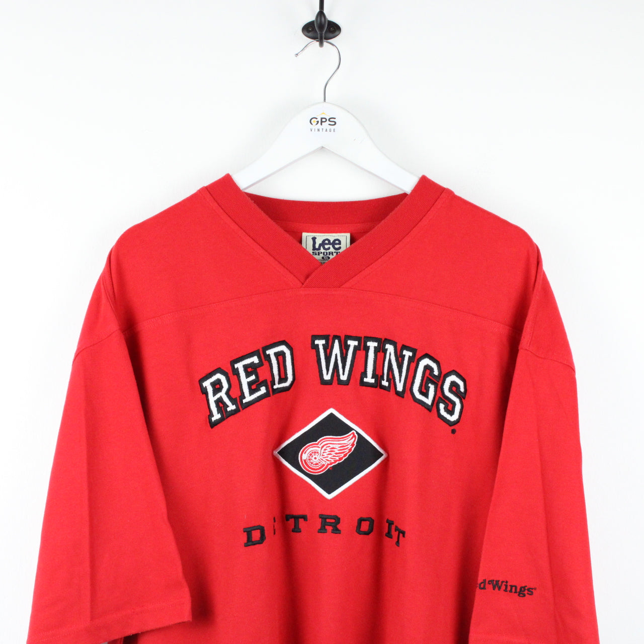 Vintage LEE Detroit Red Wings T-Shirt Red | XL