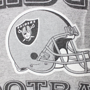 Vintage NFL Oakland RAIDERS T-Shirt Grey | Small