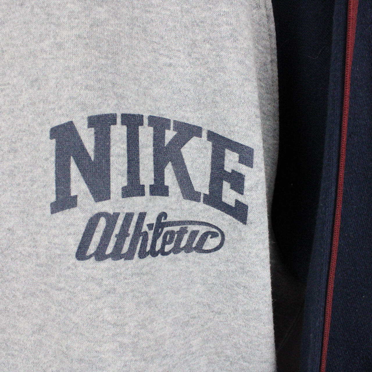 NIKE Zip Sweatshirt Grey | Large