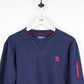 ADIDAS Sweatshirt Navy Blue | Medium