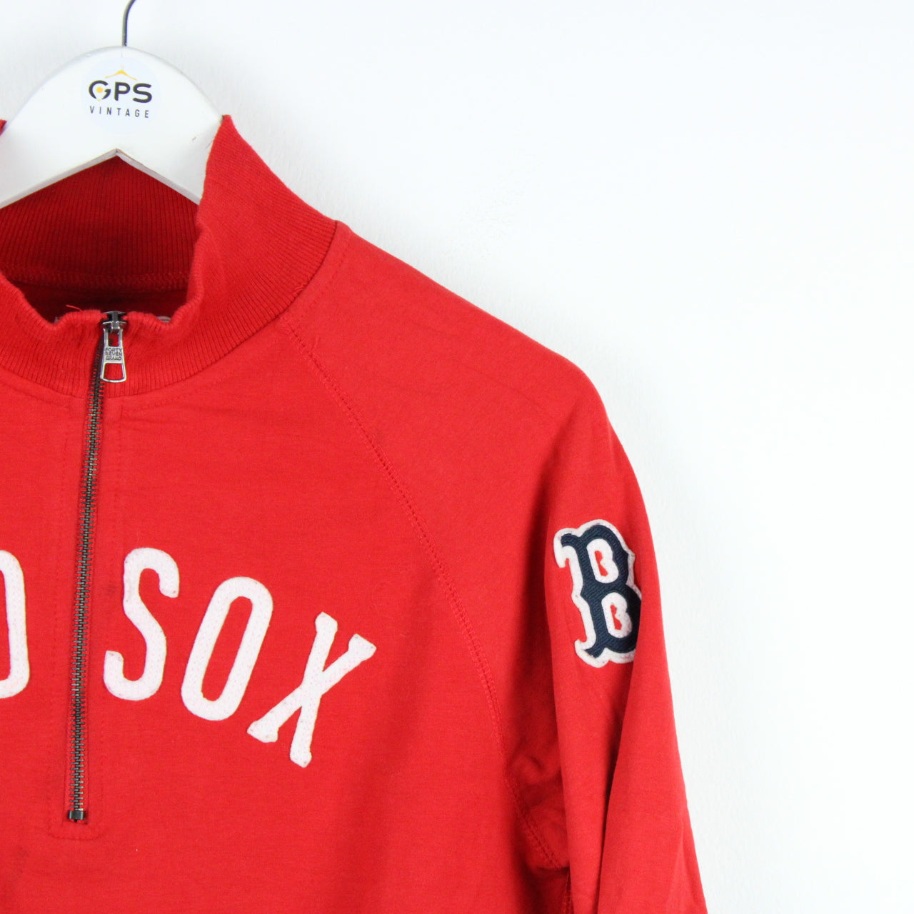 Boston RED SOX 1/4 Zip Sweatshirt | Small