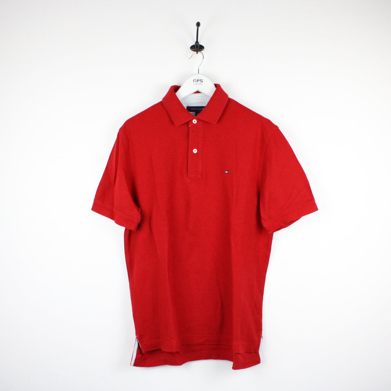 TOMMY HILFIGER Polo Shirt Red | Medium