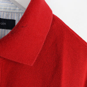 TOMMY HILFIGER Polo Shirt Red | Medium