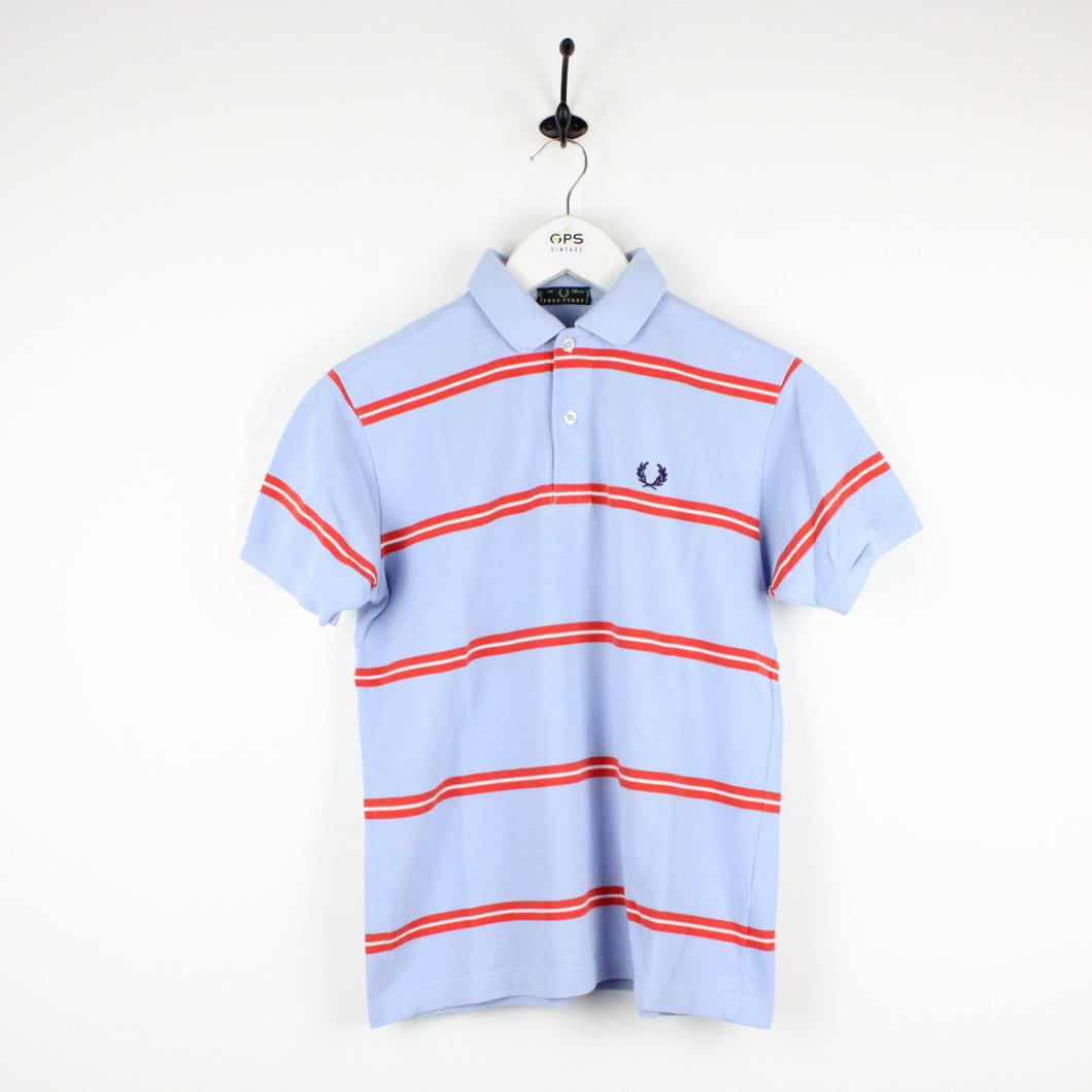 Womens FRED PERRY Polo Shirt Blue | XS