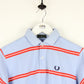 Womens FRED PERRY Polo Shirt Blue | XS