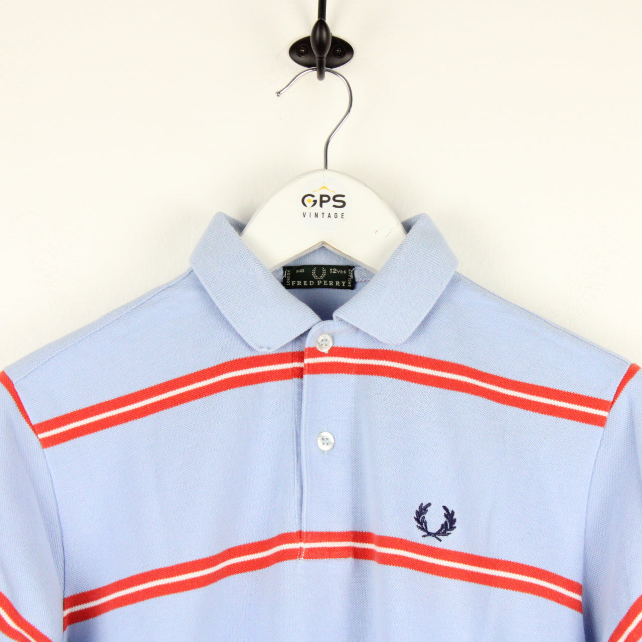 Womens FRED PERRY Polo Shirt Blue | XS