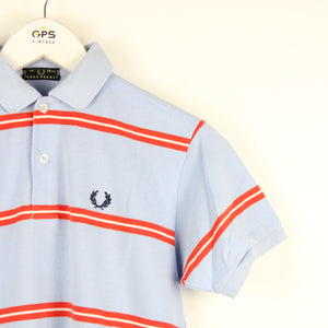 Womens FRED PERRY Polo Shirt Blue | XS
