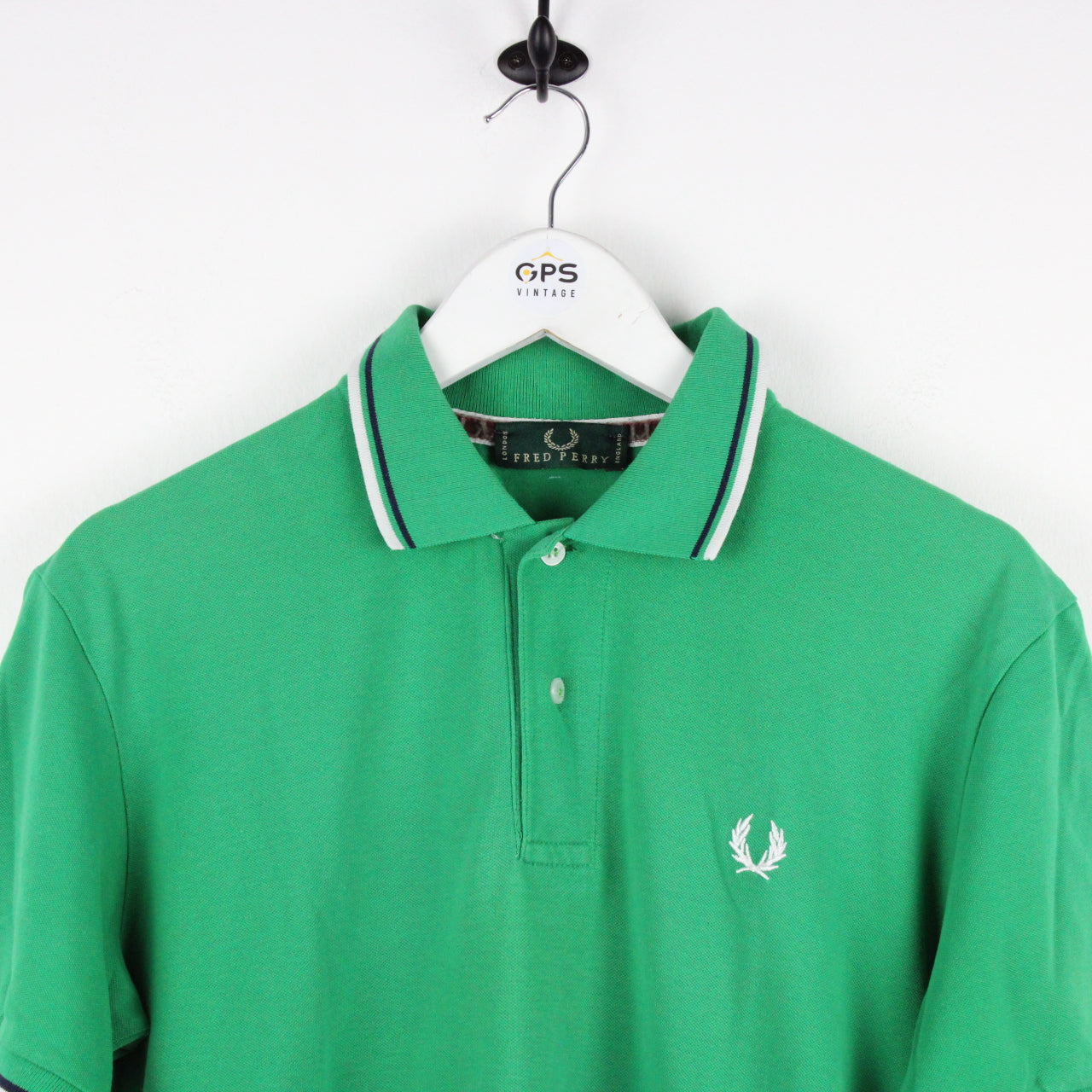 Vintage FRED PERRY Polo Shirt Green | Medium