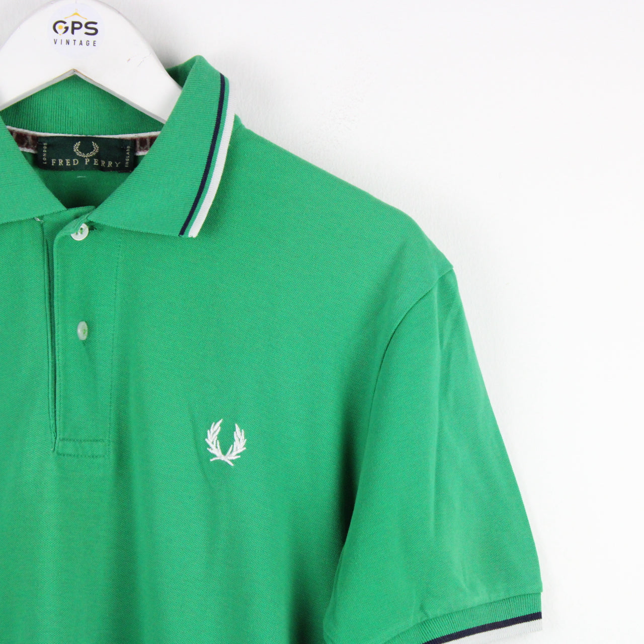 Vintage FRED PERRY Polo Shirt Green | Medium