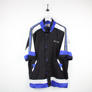 Vintage 90s CHAMPION USA Track Top Black | XL