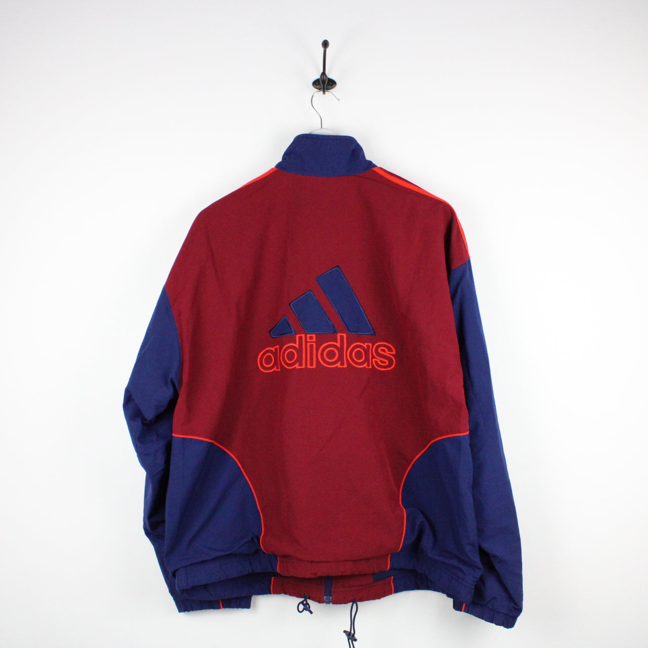 Vintage 90s ADIDAS Track Top Jacket Red | Large