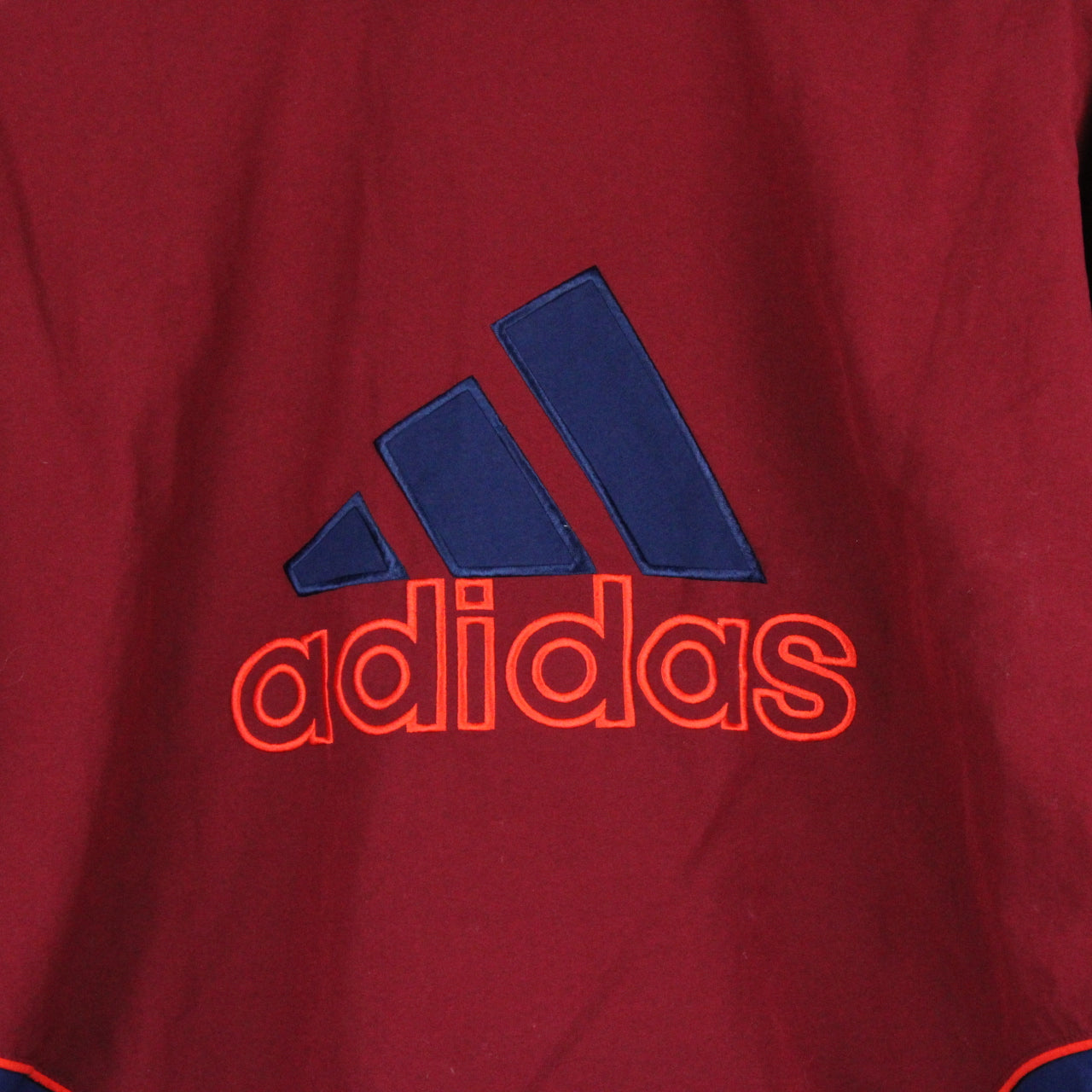 Vintage 90s ADIDAS Track Top Jacket Red | Large