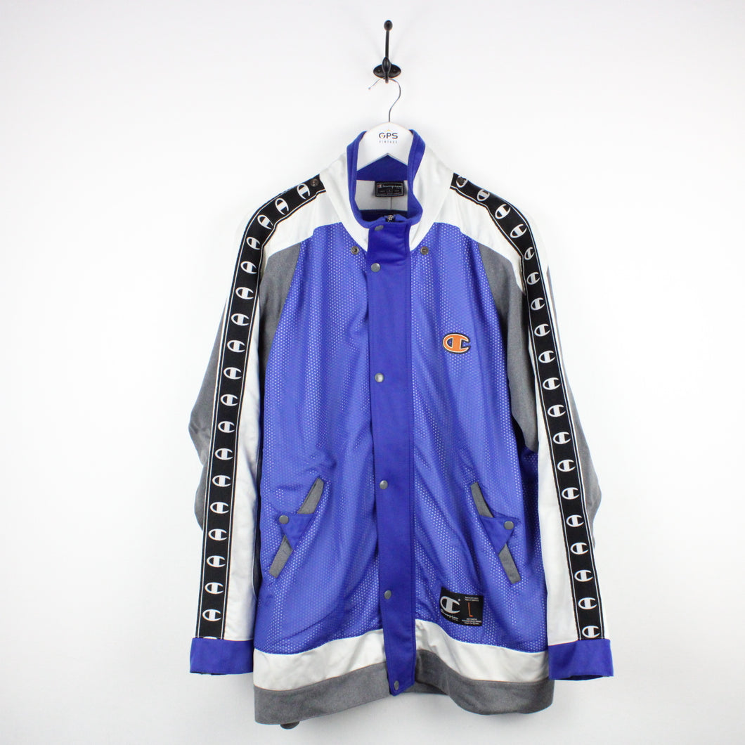 Vintage CHAMPION Track Top Blue | Large