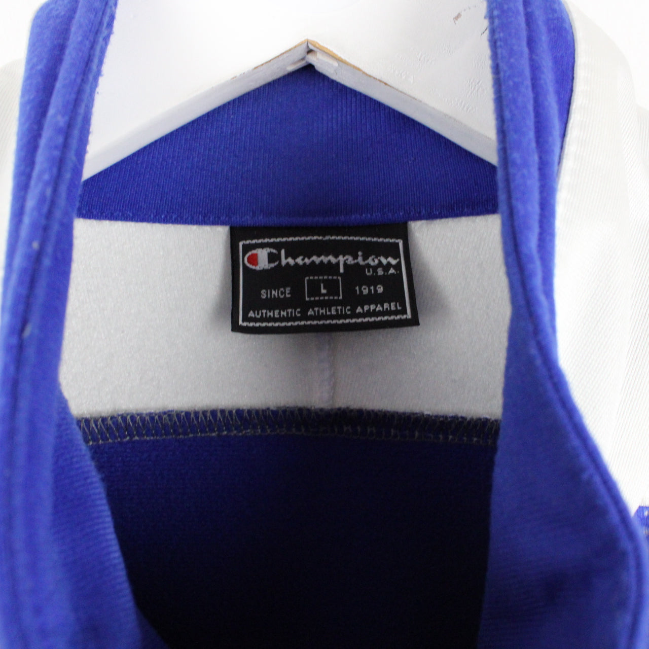 Vintage CHAMPION Track Top Blue | Large