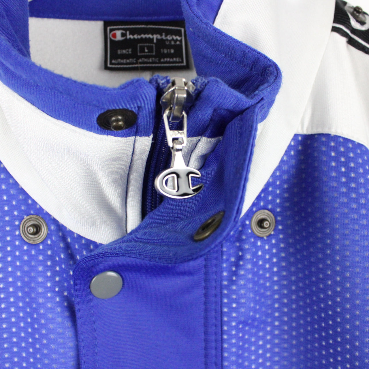 Vintage CHAMPION Track Top Blue | Large