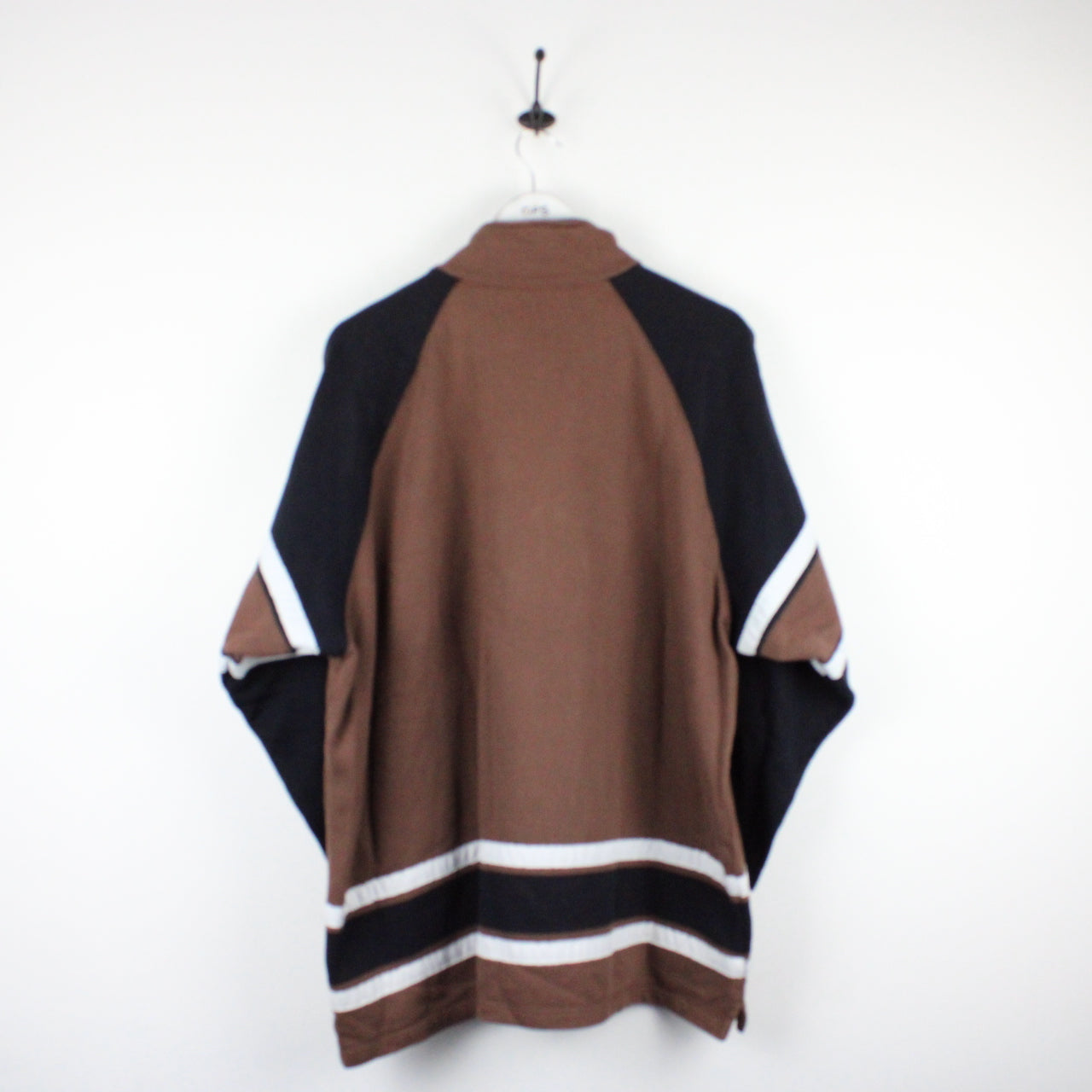Vintage CHAMPION 1/4 Zip Sweatshirt Brown | XL