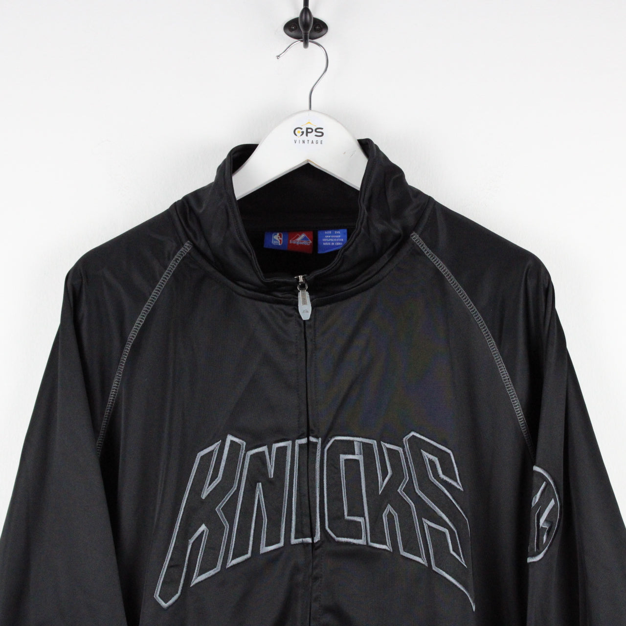 MAJESTIC New York KNICKS Track Top Black | XXL