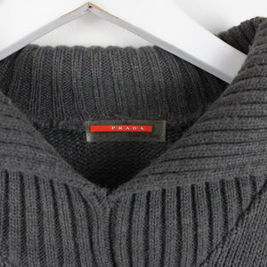 PRADA Knit Sweatshirt Grey | Medium