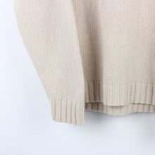 Load image into Gallery viewer, NAPAPIJRI 1/4 Zip Knit Sweatshirt Beige | Medium
