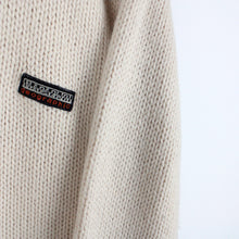 Load image into Gallery viewer, NAPAPIJRI 1/4 Zip Knit Sweatshirt Beige | Medium
