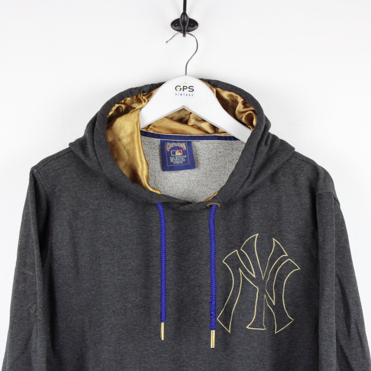 MLB MAJESTIC New York YANKEES Hoodie Grey | Small