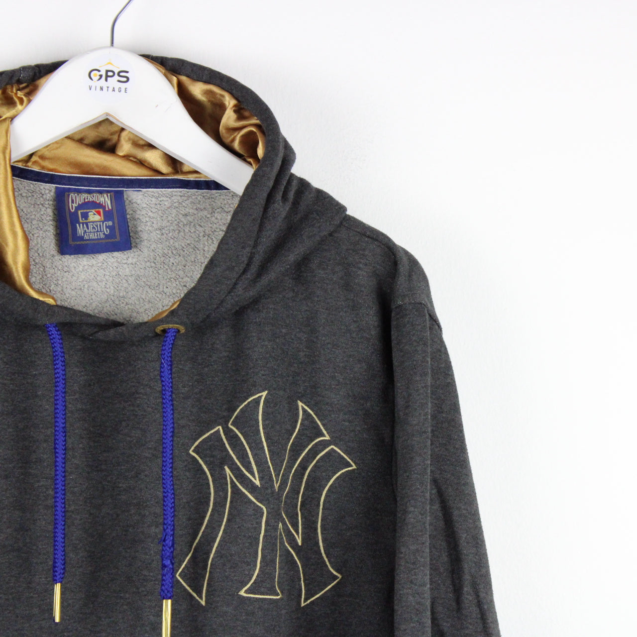 MLB MAJESTIC New York YANKEES Hoodie Grey | Small