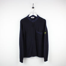 Load image into Gallery viewer, STONE ISLAND Zip Knit Sweatshirt Navy Blue | Medium
