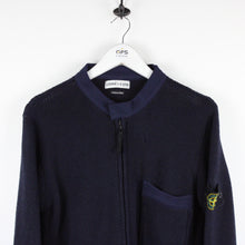 Load image into Gallery viewer, STONE ISLAND Zip Knit Sweatshirt Navy Blue | Medium
