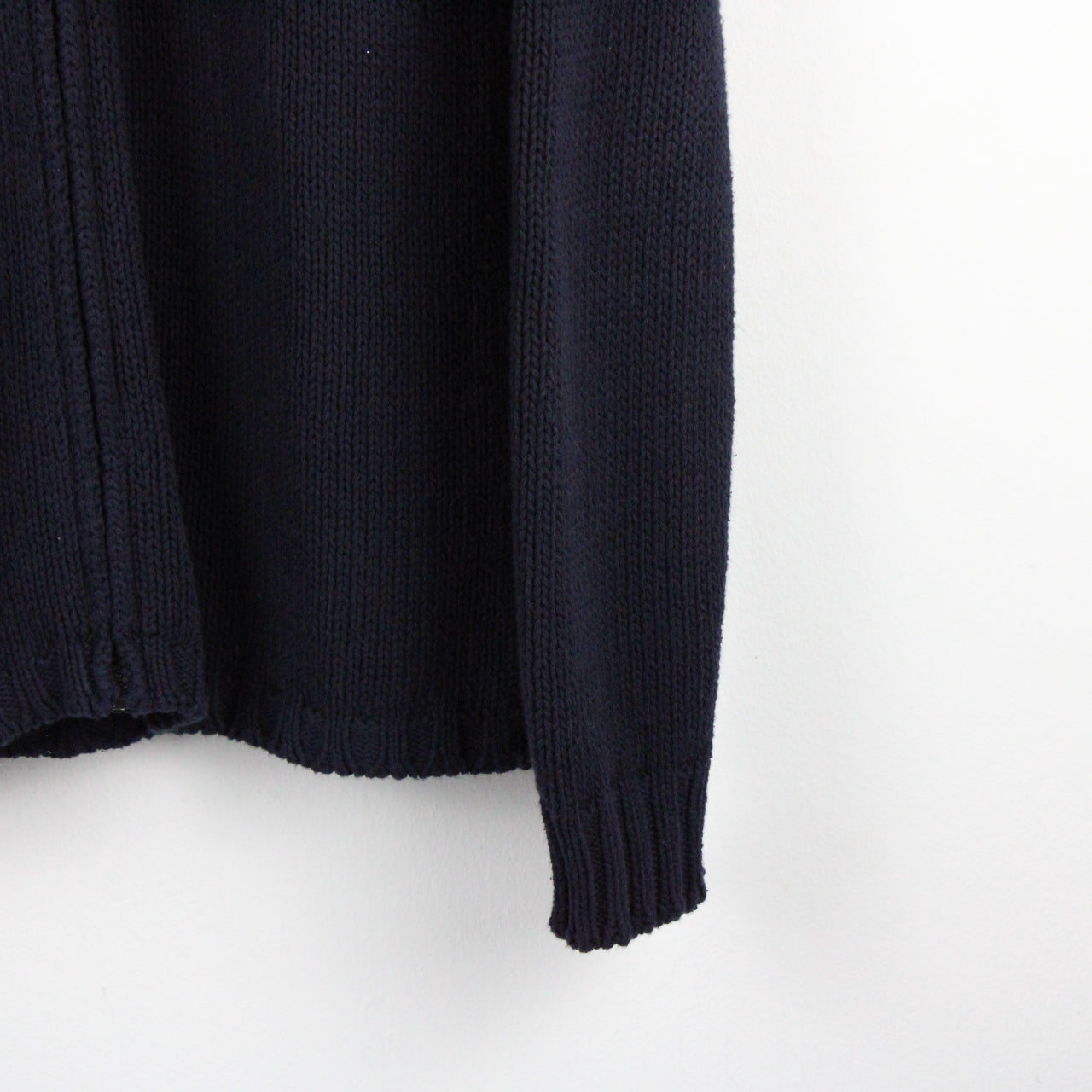STONE ISLAND Zip Knit Sweatshirt Navy Blue | Medium