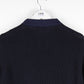 STONE ISLAND Zip Knit Sweatshirt Navy Blue | Medium