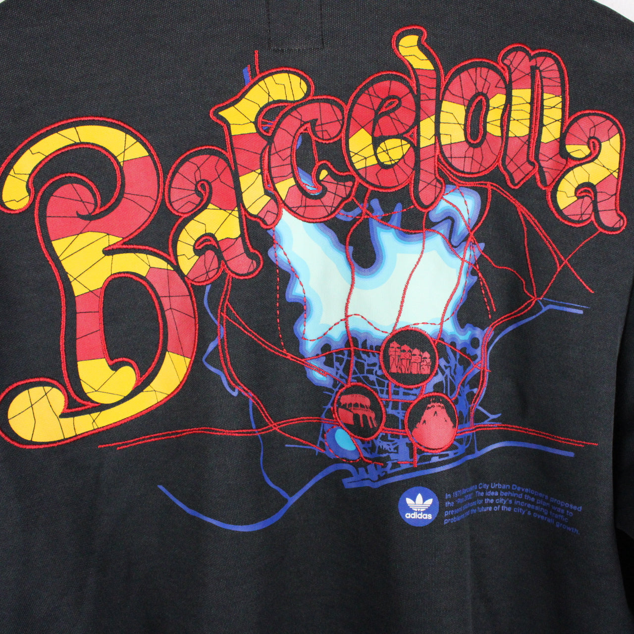 ADIDAS Barcelona Track Top Black | Small