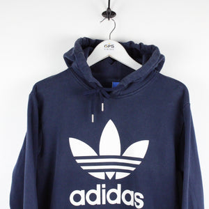 ADIDAS Hoodie Navy Blue | Medium