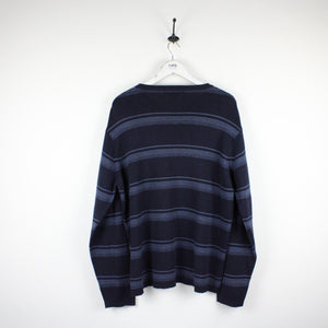 TOMMY HILFIGER Knit Sweatshirt Navy Blue | Large