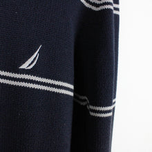 Load image into Gallery viewer, NAUTICA Knit Sweatshirt Navy Blue | Large
