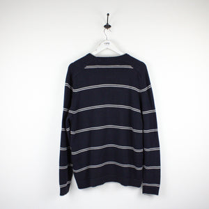 NAUTICA Knit Sweatshirt Navy Blue | Large