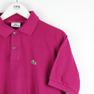 LACOSTE Polo Shirt Pink | Medium