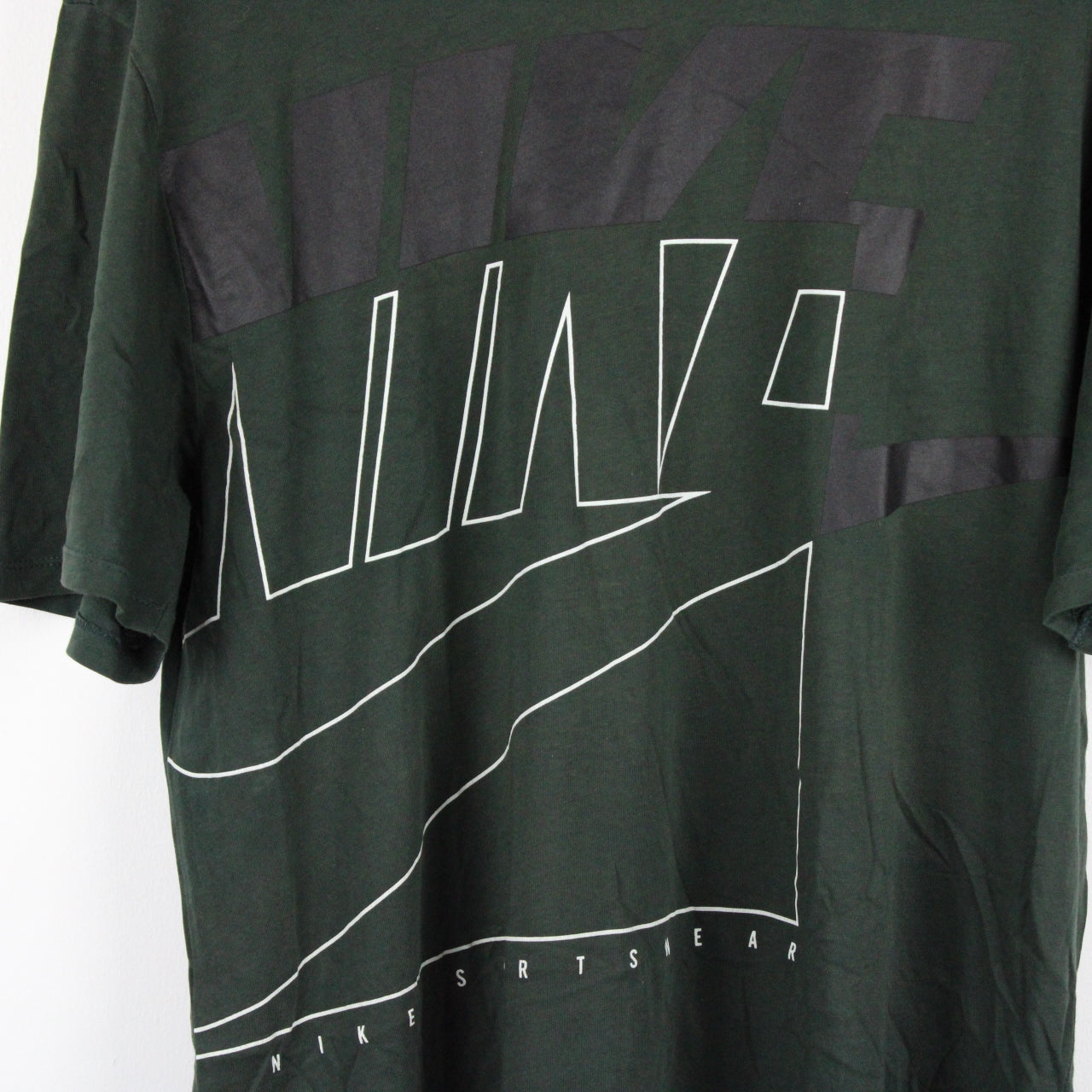 NIKE T-Shirt Green | XL