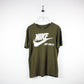 NIKE T-Shirt Green | Large