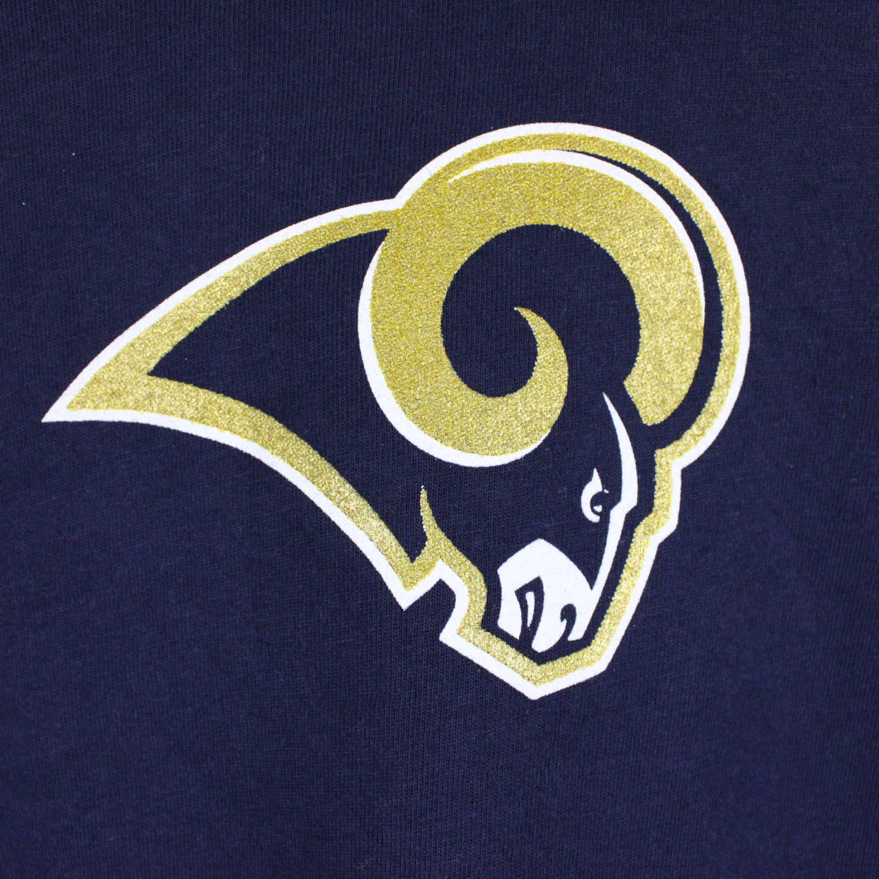 Womens REEBOK LA RAMS T-Shirt Navy Blue | Small