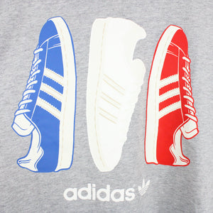 ADIDAS T-Shirt Grey | Small