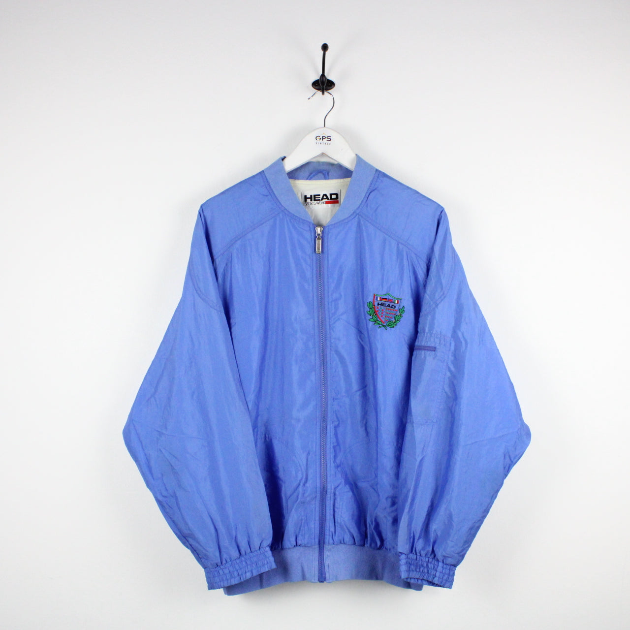 Vintage HEAD 90s Track Top Jacket Blue | Large