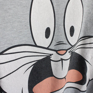 Vintage 90's LOONEY TUNES Sweatshirt Grey | Medium