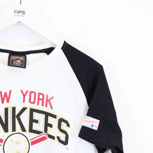 Womens MAJESTIC New York YANKEES T-Shirt White | Medium