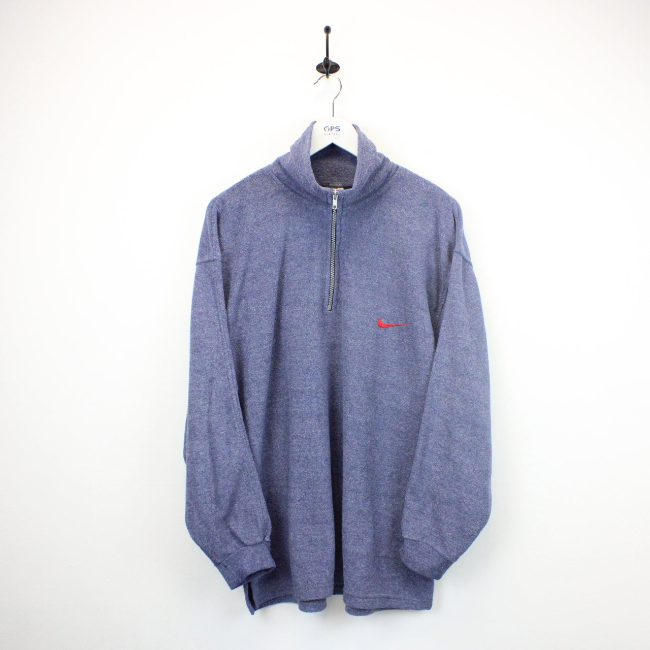 Nike 1/4 Zip Fleece Blue | Large