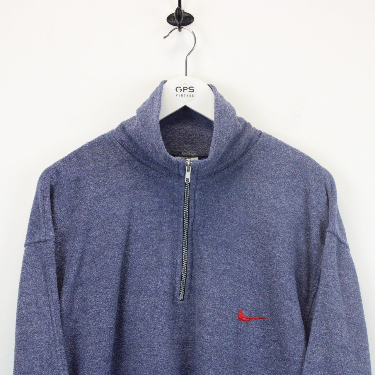 Nike 1/4 Zip Fleece Blue | Large