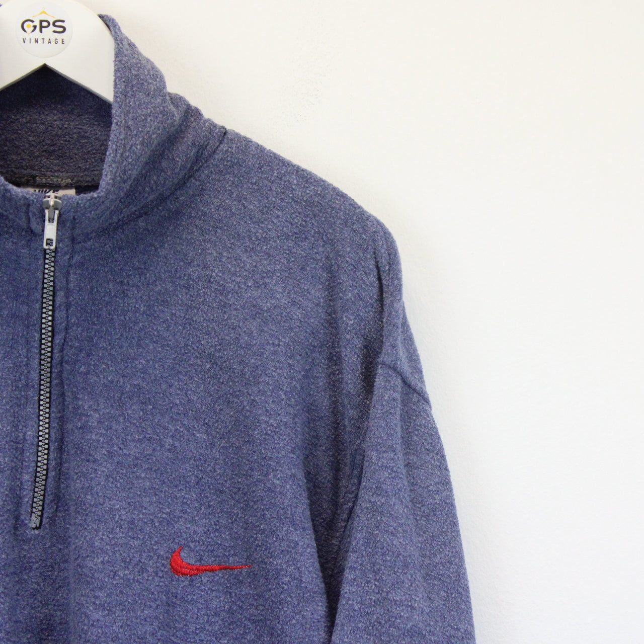 Nike 1/4 Zip Fleece Blue | Large