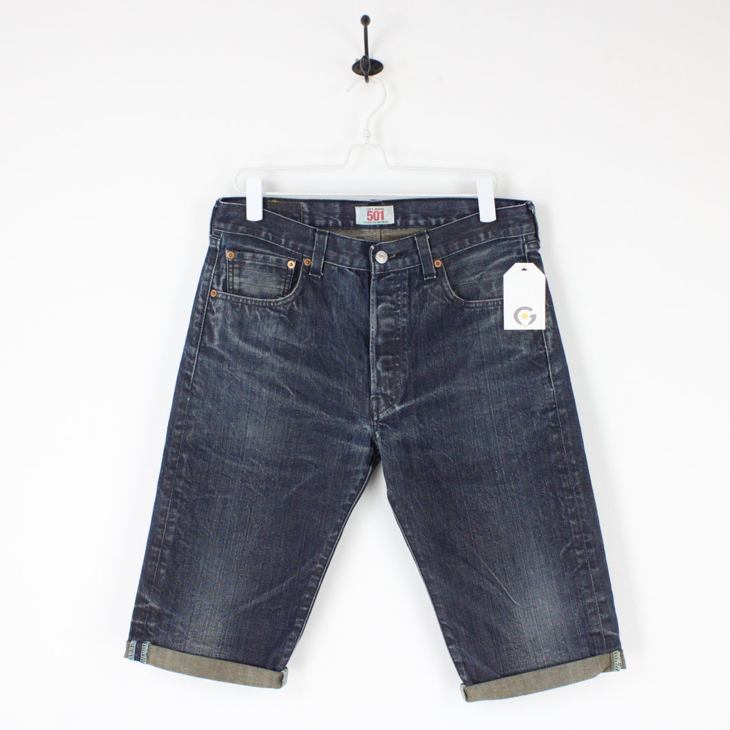 Mens LEVIS 501 Shorts Dark Blue | W33