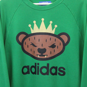 ADIDAS ORIGINALS Sweatshirt Green | Medium