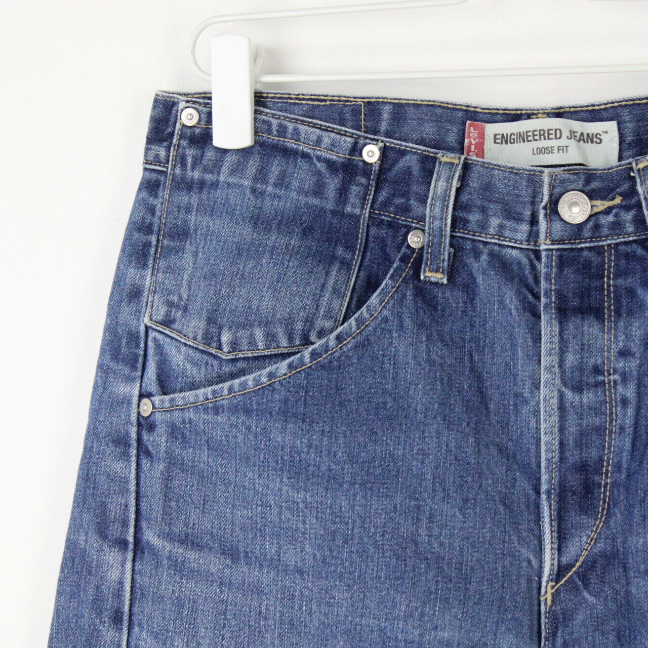 Mens LEVIS Engineered Jeans Mid Blue | W32 L30